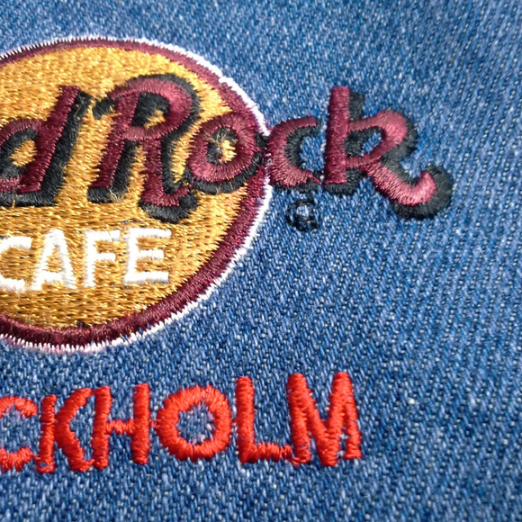 Hard Rock Café Stockholm shirt Size L Denim Blue - Picture 8 of 8